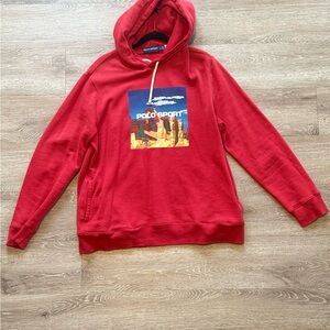 Polo Sport by Ralph Lauren Red Hooded Sweatshirt